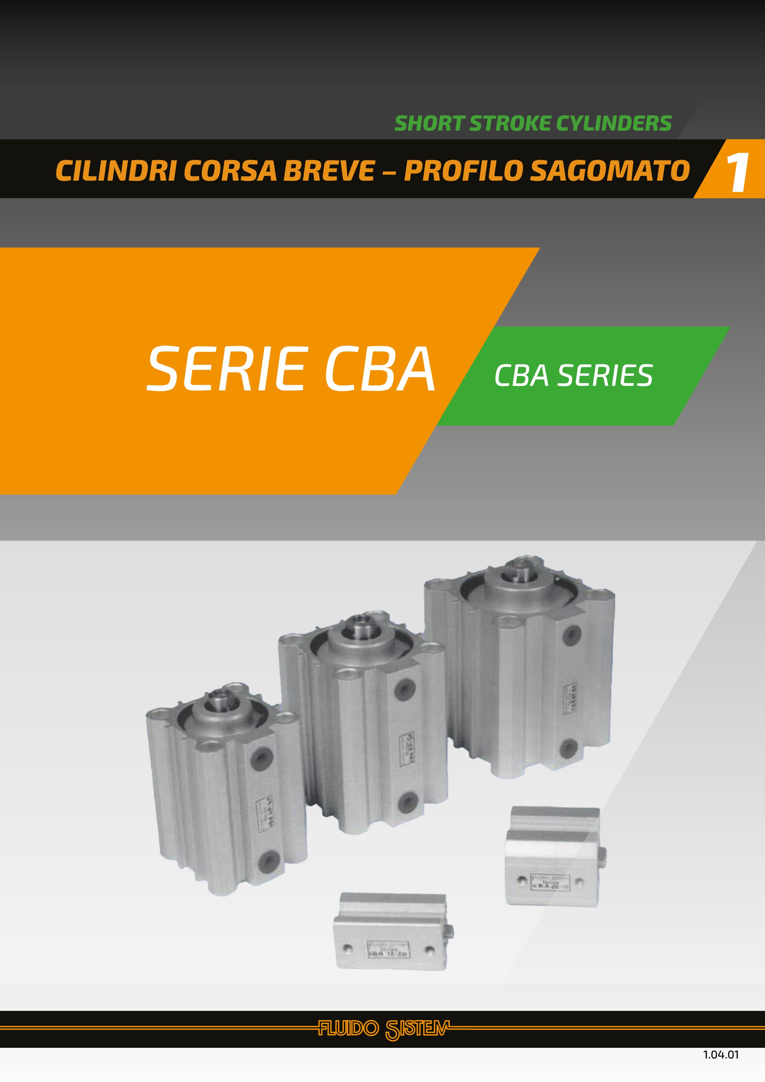 Cilindri corsa breve serie CBA - Catalogo Fluido Sistem